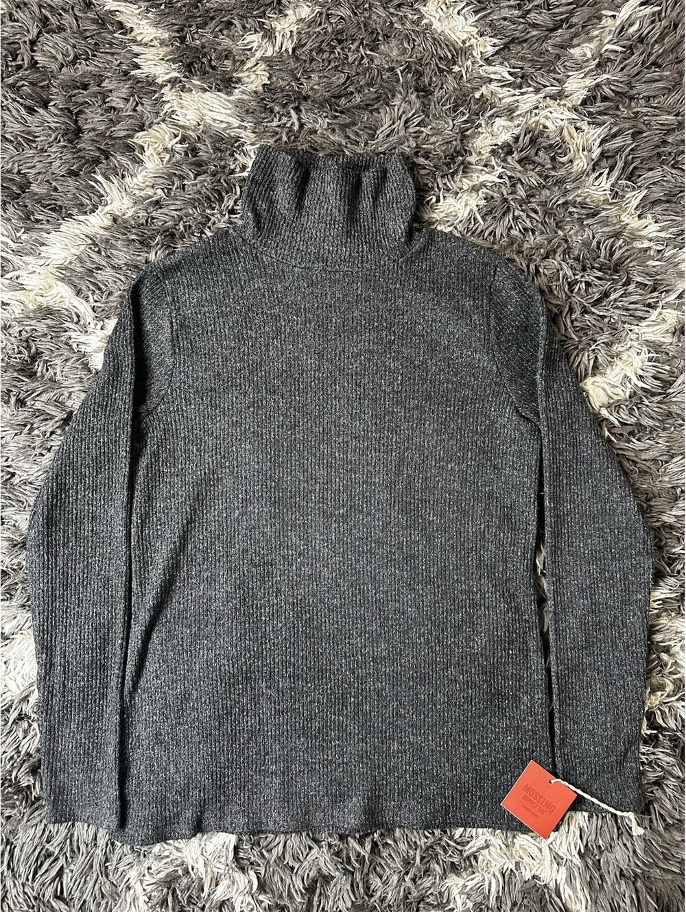 NWT Mossimo Supply Co Womens Turtleneck Sweater XXL Grey Ribbed Knit